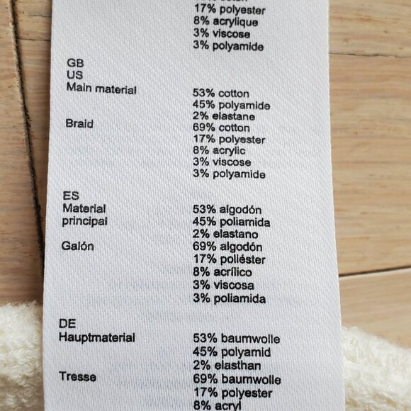 Maje ! Ivory and orange Trim mini Skirt ( EU/38) - Picture 7 of 11